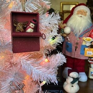 ❤️ Vintage Snowman Reindeer Christmas Ornament